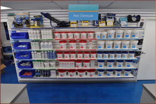 Pool chemicals aisle