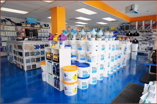 Inside the Whittier Village Pools retail store